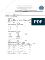 Soal Uas MTK Minas SMTR 1 2021