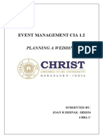 Event Management Cia 1.2: Planning A Wedding