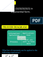 Review: Review:: Write (3) (3) (3) (3) (3) in Exponential Form