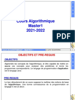 Cours Algoritmique - Master1 - 2015 - 2021 - V1 - Etudiant
