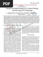 Design and Implementation of A Smart Parking System Using Iot Technology