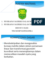 Penerapan Matriks