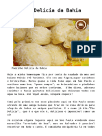 Pãozinho Delícia da Bahia receita