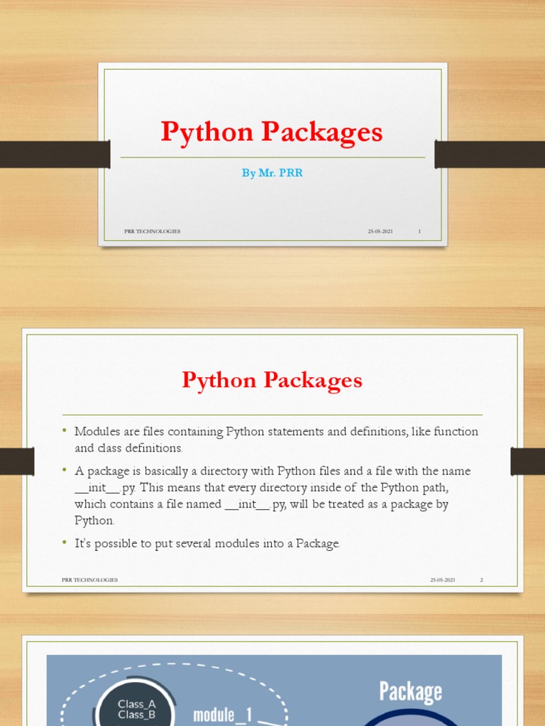 Python Packages: by Mr. PRR | PDF | Python (Programming Language ...