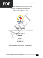 Tribology-01-Notes - Vtu