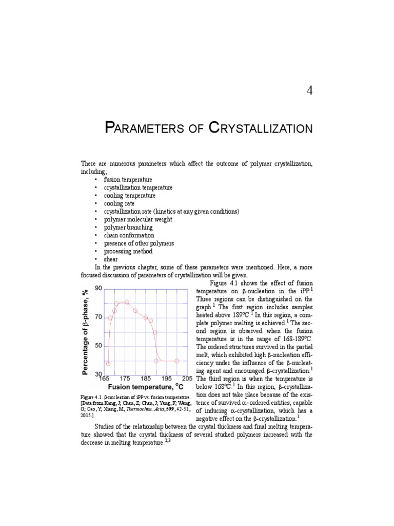 4 - PARAMETERS OF CRYSTALLIZATION - 2021 - Handbook of Nucleating ...