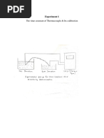 The Time Constant of Thermocouple & Its Calibration: Experiment 1