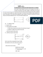 Derivation of Shear Stress in Circular Shaft Subjected to Torsion