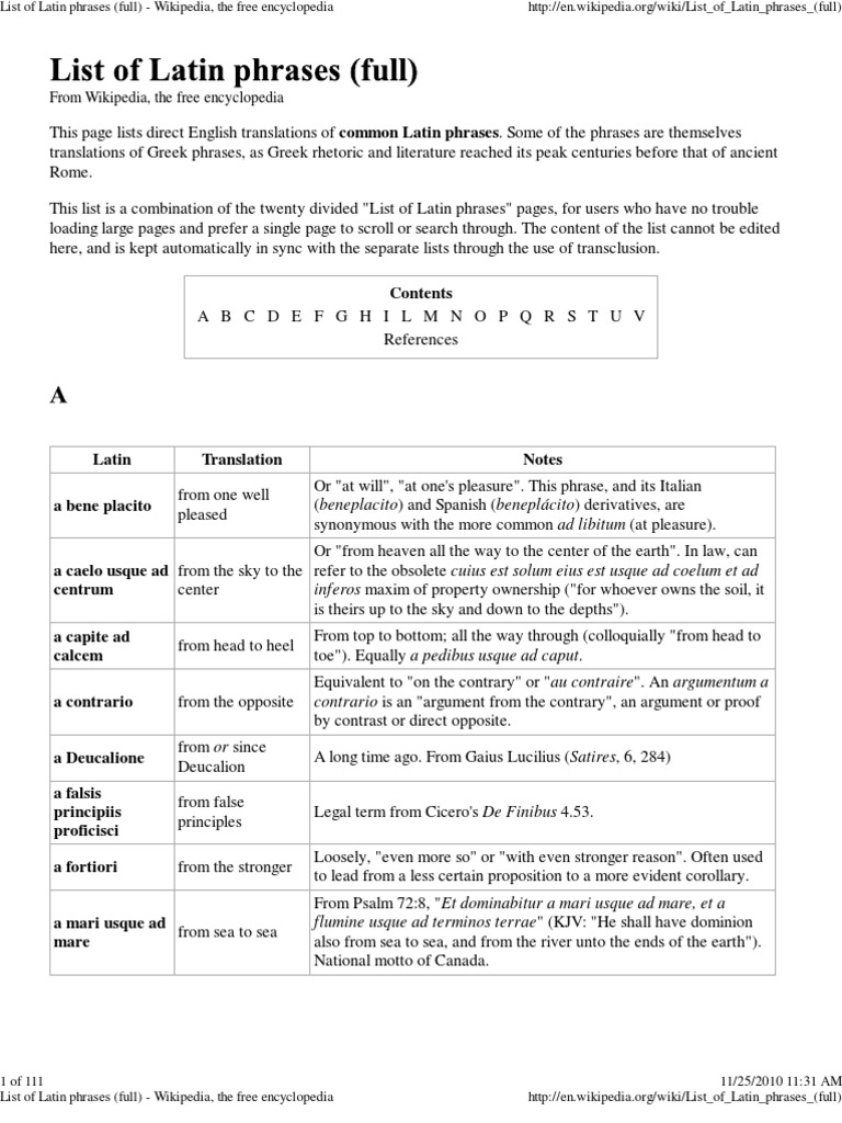 List of Latin Phrases (Full.. | PDF, image size:768x1024