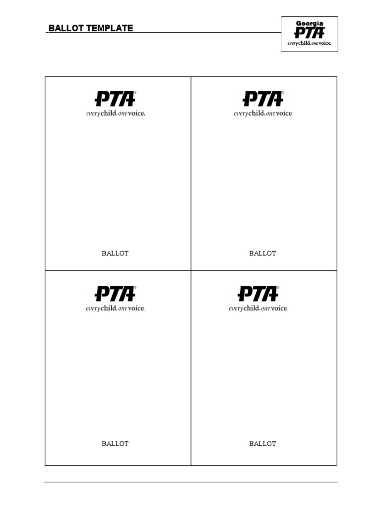Ballot Template 01 | PDF