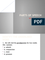 Revision PPT of Parts of Speech