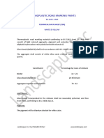 Thermoplastic Road Marking Paint Technical Data Sheet