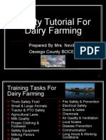Safety Tutorial For Dairy Farming: Prepared by Mrs. Nevills Oswego County BOCES