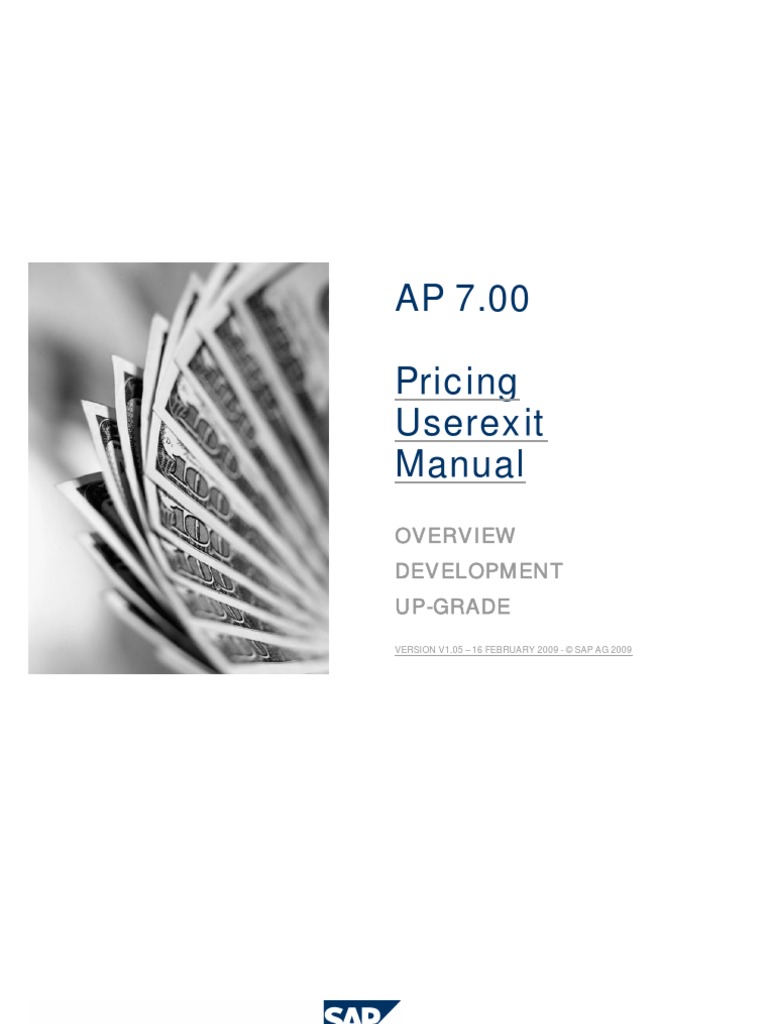 Pricing Userexit Manual V105 | PDF | Java (Programming Language ...