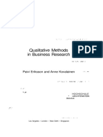 Qualitative Methods in Business Research: Paivi Eriksson and Anne Kovalainen