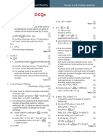 Answers To Eocqs: Cambridge International As Level Chemistry