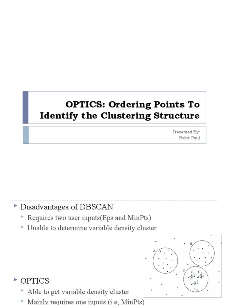 OPTICS Ordering Points To Identify The Clustering Structure PDF