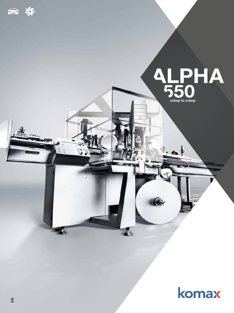 Komax Alpha 550 1 30 T Fully Automatic Wire Processing Machine | PDF |  Automation | Wire