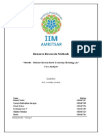 Business Research Methods: "Shodh - Market Research For Economy Housing (A) " Case Analysis