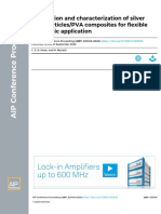 Fabrication and Characterization of Silver nanoparticles/PVA Composites For Flexible Electronic Application