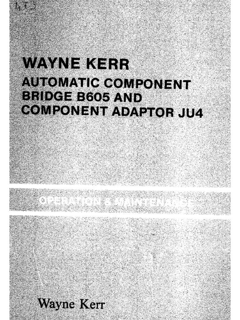 Wayne Kerr B605 LCR