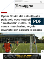Dpcm Covid, Dal Calcetto Alla Pallavolo Ecco Tutti Gli Sport Amatoriali Vietati. Runner Senza Mascherina, Regole Invariate Per p
