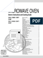 Samsung Microwave Oven Model C100EN
