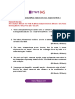 Name of The Test: Art & Culture (Module VII, VIII & IX) & Post Independent India (Module I & II) Test 2 Evening Batch (I & II), 21-22 (Dec - Jan, 21)