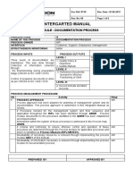 Intergarted Manual: Title: Process Module: Documentation Process