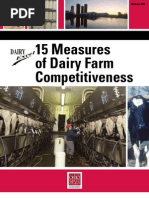 15 Measures of Dairy Farm Competitiveness