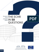 The Echr IN 50 Questions: European Court of Human Rights