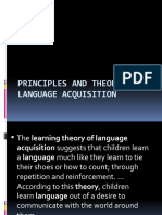 PRINCIPLES AND THEORIES OF LANGUAGE ACQUISITION2nd Sem