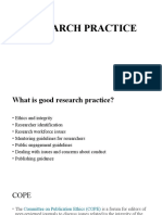 Research Practice Ethics Guidelines