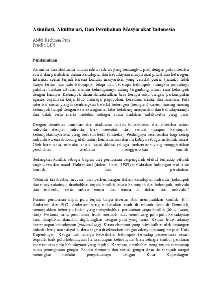 Contoh Wujud Asimilasi - Simak Gambar Berikut