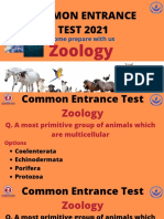 CET 2021 Zoology Sagar 