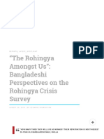 The Rohingya Amongst Us - Bangladeshi Perspectives On The Rohingya Crisis Survey - Xchange