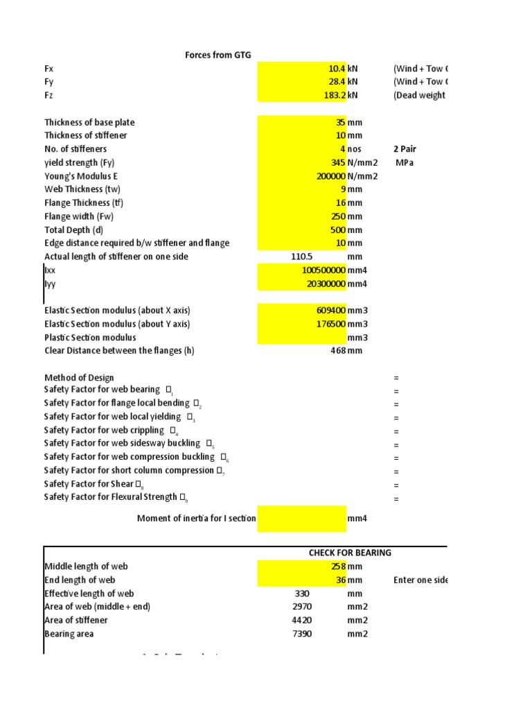 Plenum Support Load Analysis | PDF | Buckling | Materials
