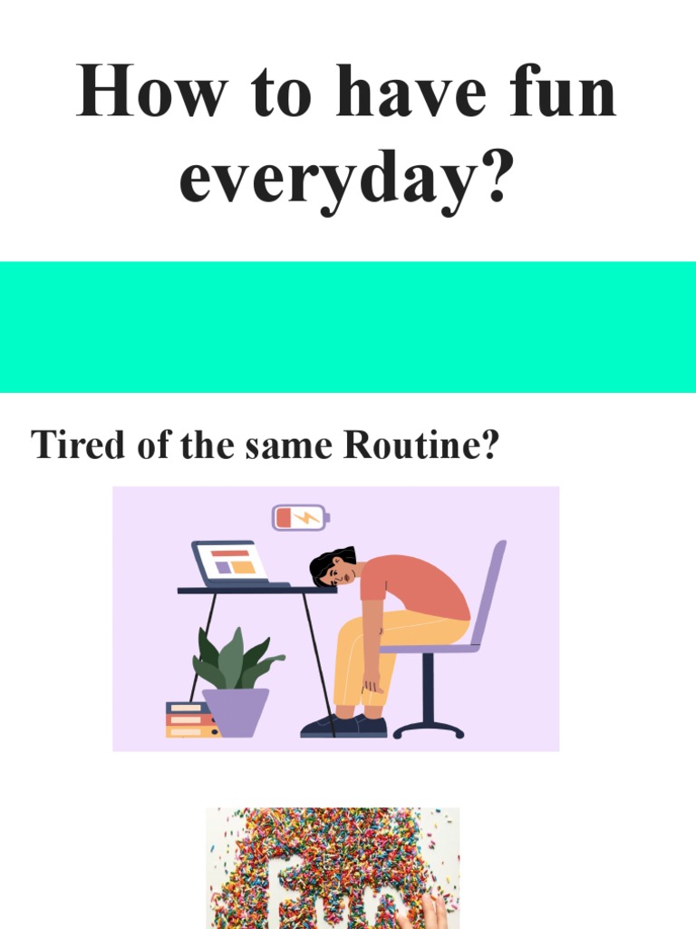 How to have fun everyday pdf
