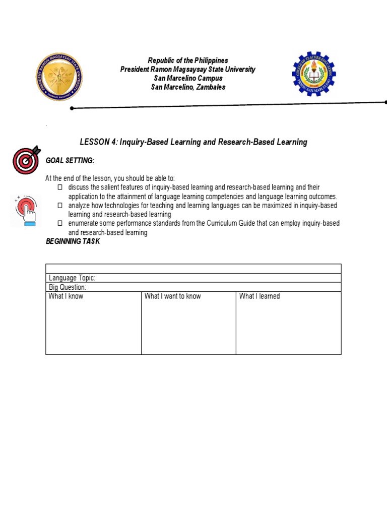 Inquiry-Based Learning in Language Teaching | PDF | Inquiry Based ...