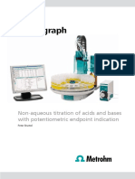 Monograph: Non-Aqueous Titration of Acids and Bases With Potentiometric Endpoint Indication