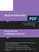 Aula 1 - Behaviorismo