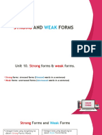 Strong and Weak Forms