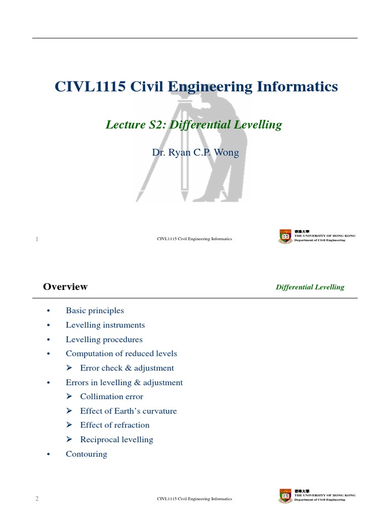 S2 Differential Levelling PDF Geophysics Surveying