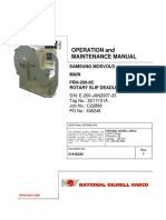 Operation and Maintenance Manual: Samsung Mosvold Main FRH-200-8C Rotary Slip Deadline Anchor