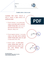 3pozitiile Relative A Doua Cercuri Suport Teoretic