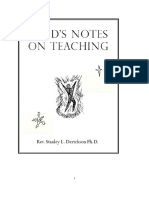 MR Ds Notes On Teaching