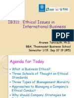 IB311: Ethical Issues in International Business