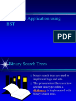 Dictionry Application BST