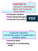 Corporate Valuation, Value-Based Management, and Corporate Governance