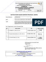 Daftar Hadir Dosen Seminar Proposal